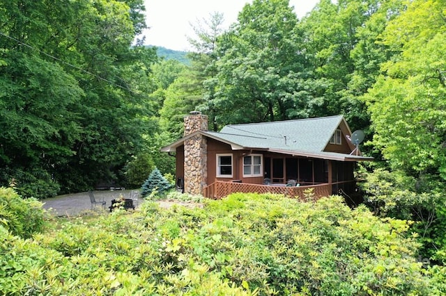 view of rear view of property