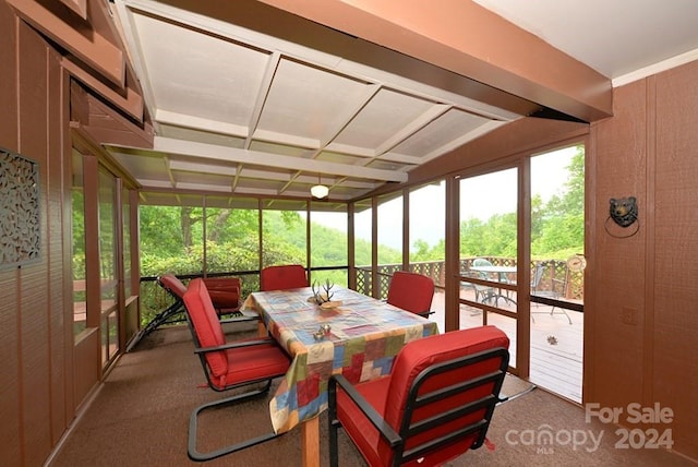 view of sunroom / solarium