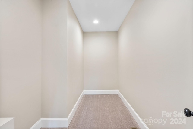 4023 Randolph Rd, Charlotte, NC 28211 - hall with carpet flooring, baseboards, and recessed lighting