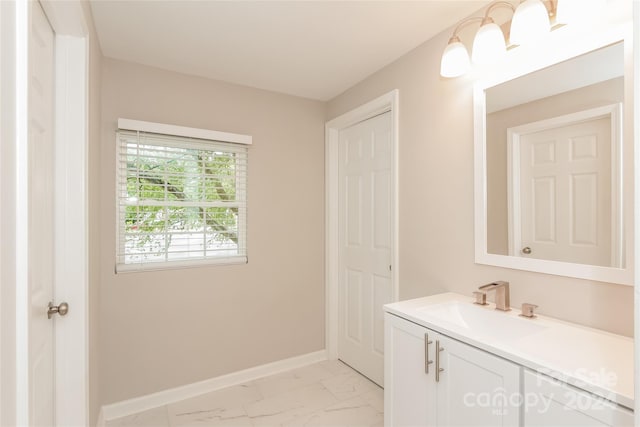 bathroom with vanity