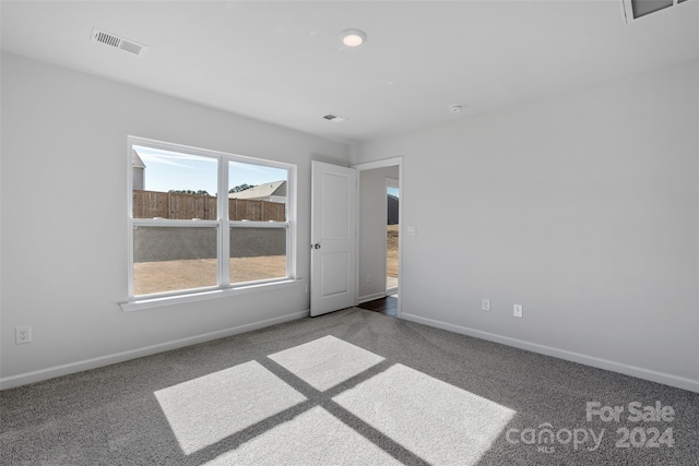 view of carpeted empty room