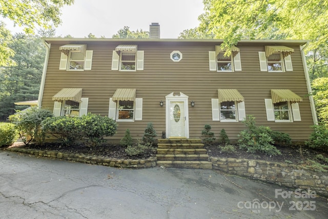 view of colonial-style house