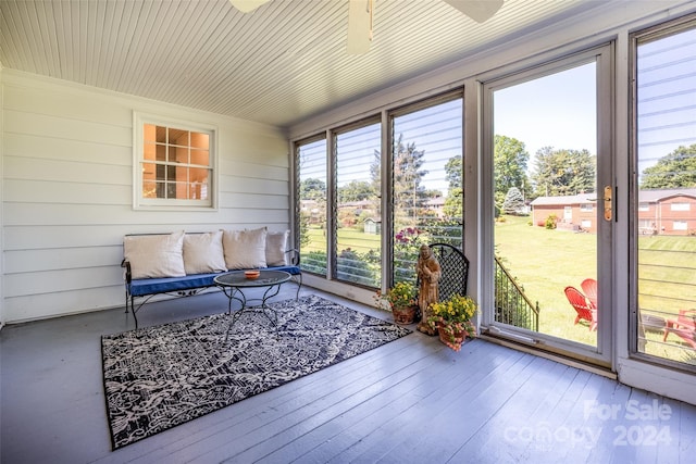 sunroom / solarium with plenty of natural light