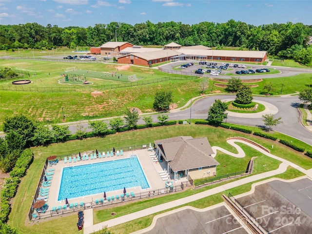 birds eye view of property