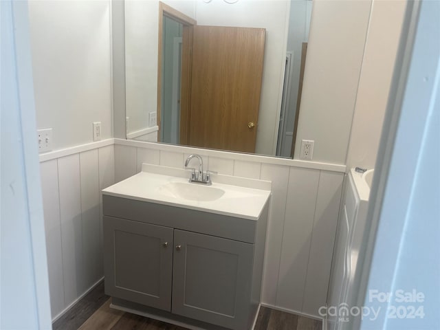 200 Olin Loop, Olin, NC 28660 - bathroom with hardwood / wood-style flooring and vanity