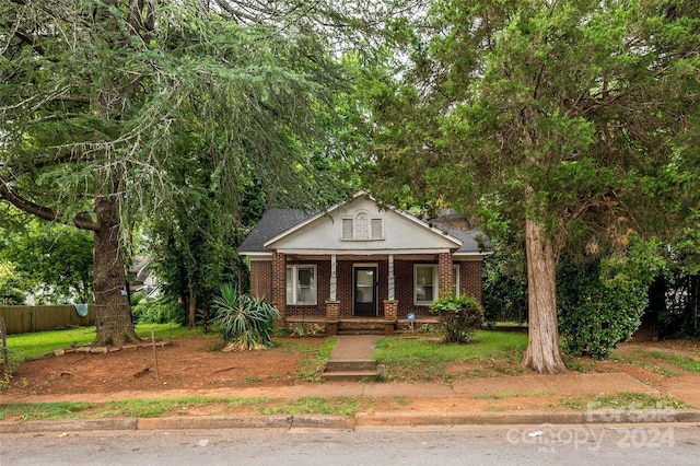 view of front of home with a porch