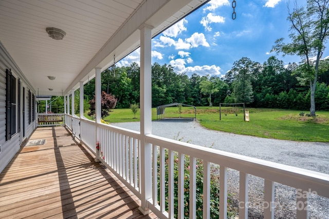 exterior space featuring covered porch