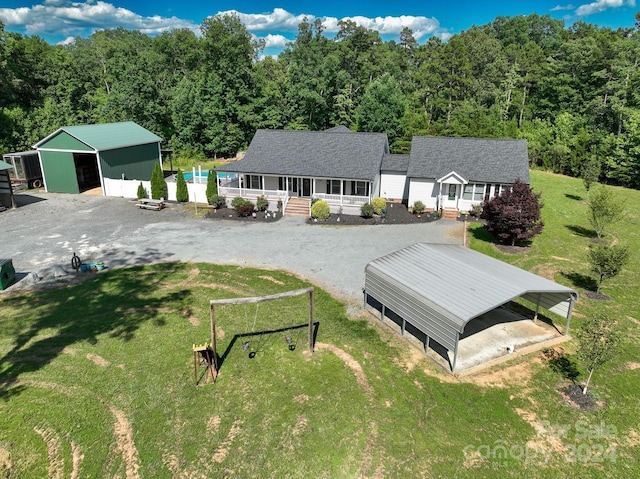 view of birds eye view of property