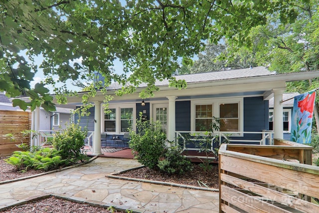 view of rear view of property