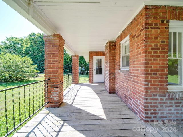 view of deck