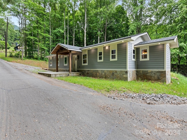 view of front of home with a porch