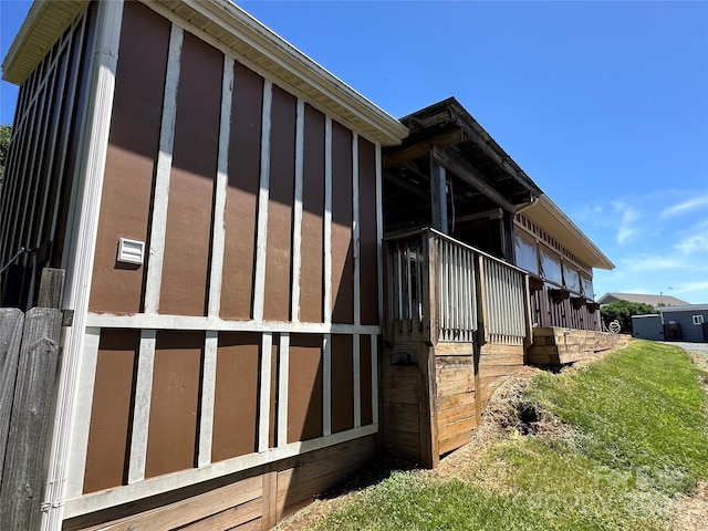 view of horse barn