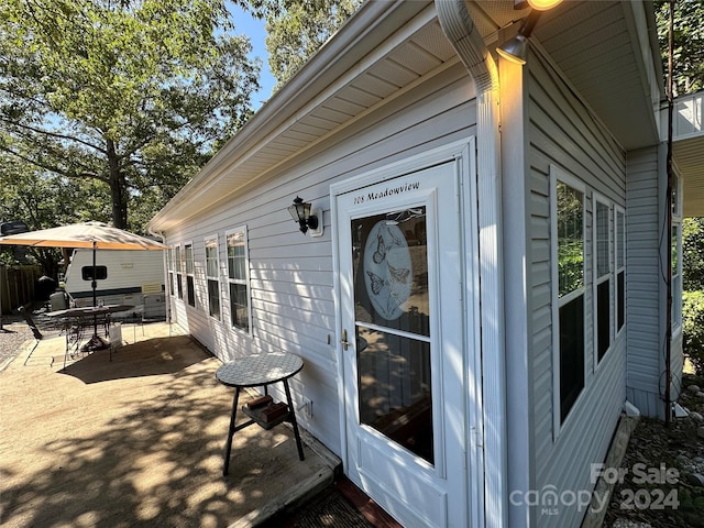 exterior space with a patio area