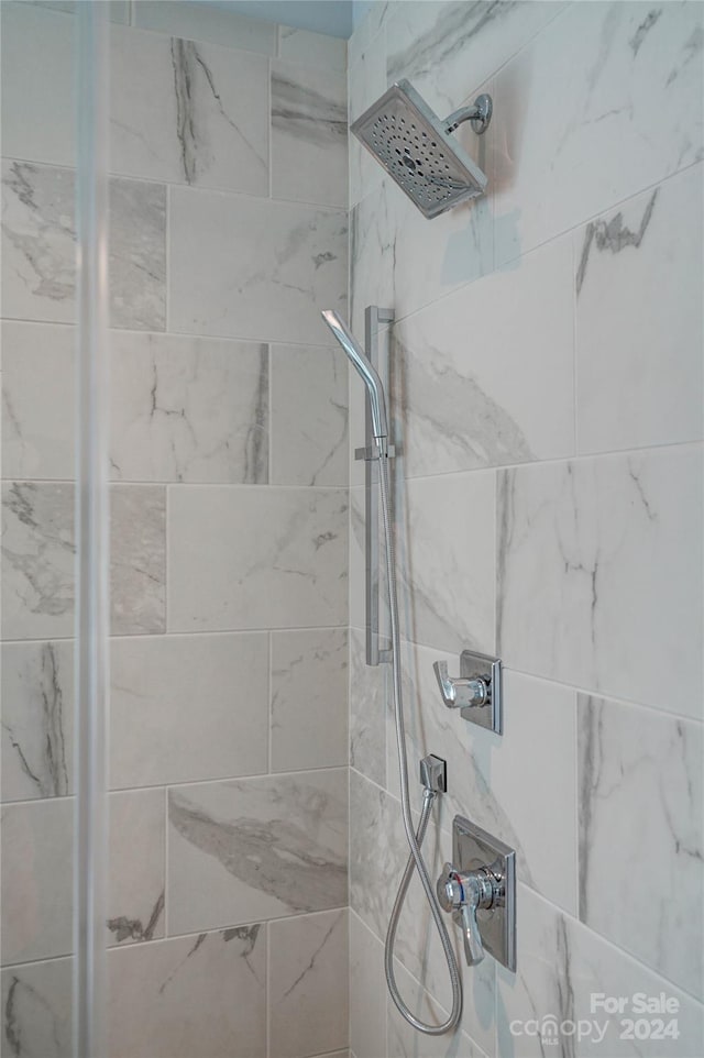 room details with tiled shower