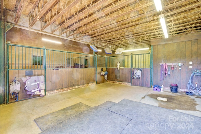 view of horse barn