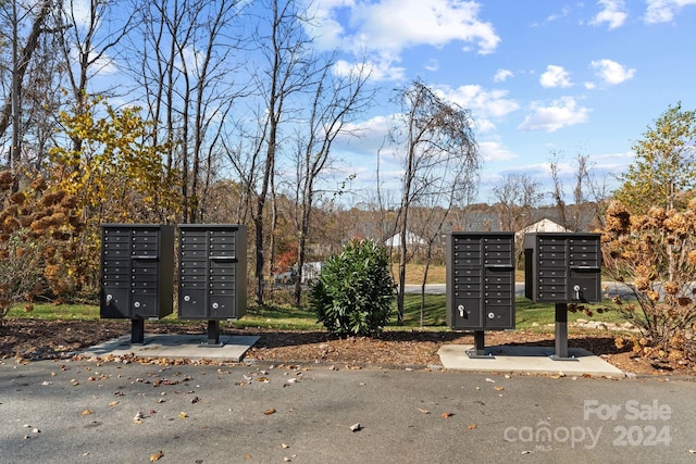 view of community featuring mail boxes