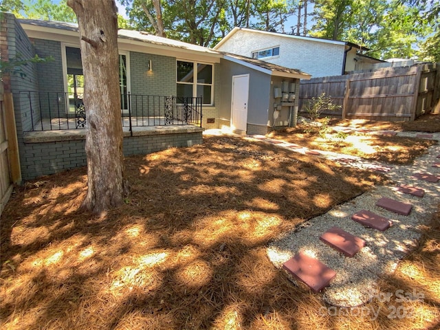 view of back of property