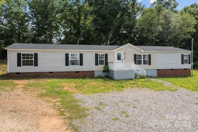 view of manufactured / mobile home