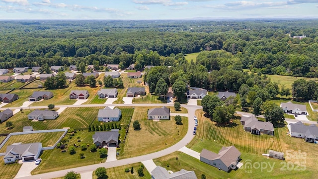 104 Castle Pines Ln, Statesville, NC 28625 - aerial view of residential area with a heavily wooded area