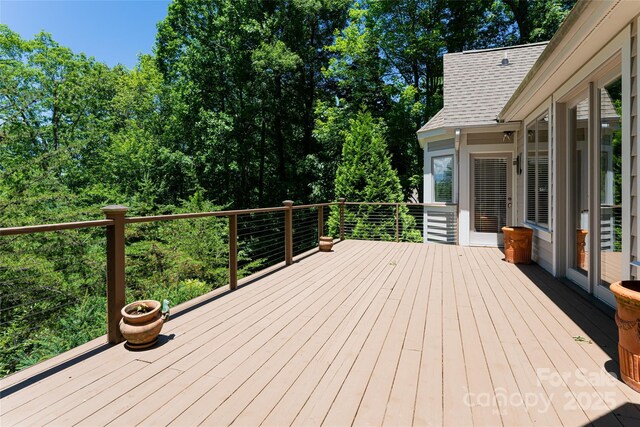 57 Old Hickory Trl, Hendersonville, NC 28739 - view of wooden terrace