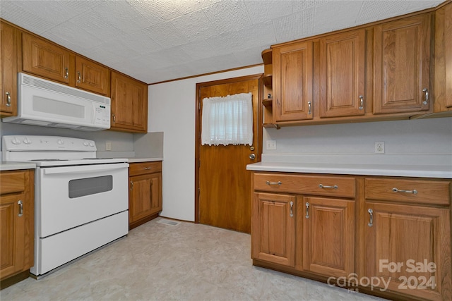 kitchen with white appliances