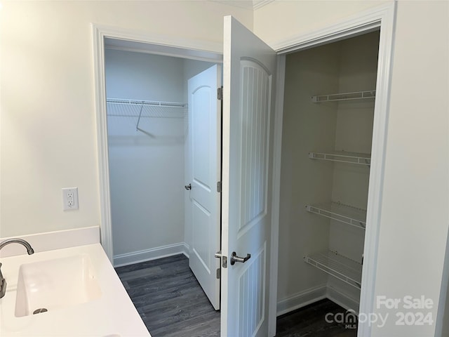 closet with a sink