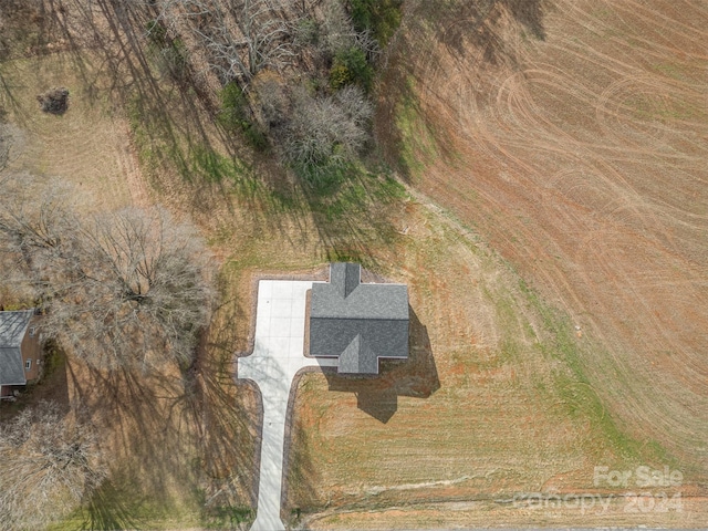 drone / aerial view featuring a rural view