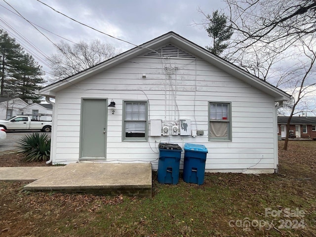 view of back of property