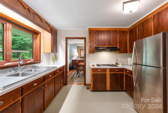 kitchen featuring sink and stainless steel appliances