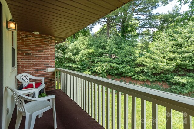 view of balcony