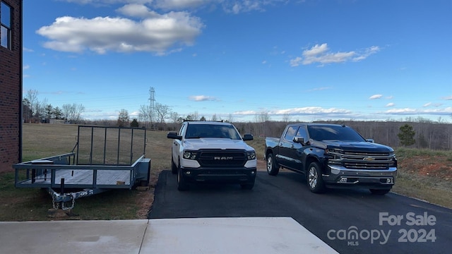 view of parking / parking lot