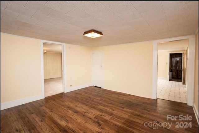 empty room featuring hardwood / wood-style floors