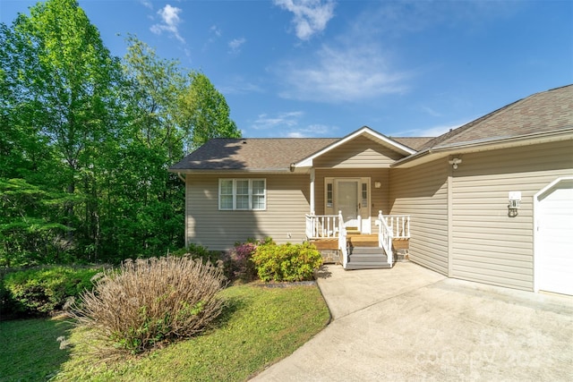 view of ranch-style home