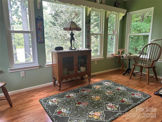 view of sunroom