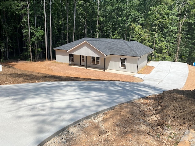 view of front of home with a porch