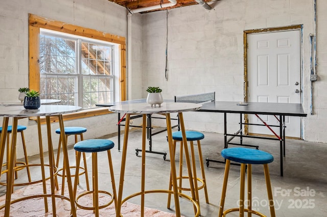 view of dining area