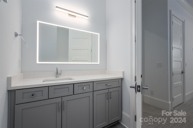 bathroom featuring vanity