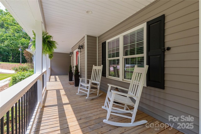 460 Panther Branch Rd, Alexander, NC 28701 - view of wooden porch