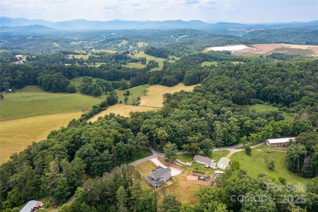 460 Panther Branch Rd, Alexander, NC 28701 - aerial view of a mountainous background and a forest