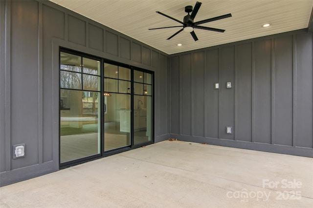 201 Plato Pl, Etowah, NC 28729 - view of patio / terrace with ceiling fan