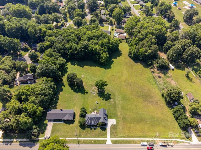 aerial view with a rural view