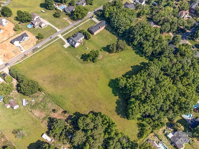 drone / aerial view with a rural view