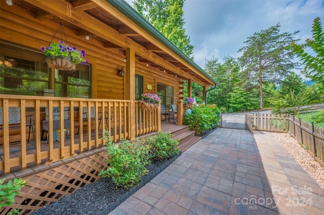 exterior space with a patio