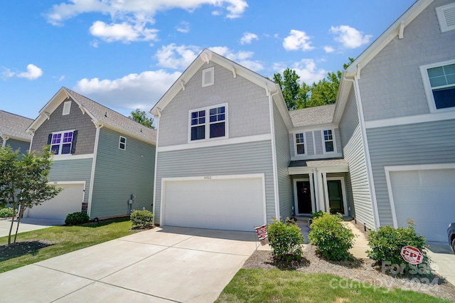 view of property featuring a garage