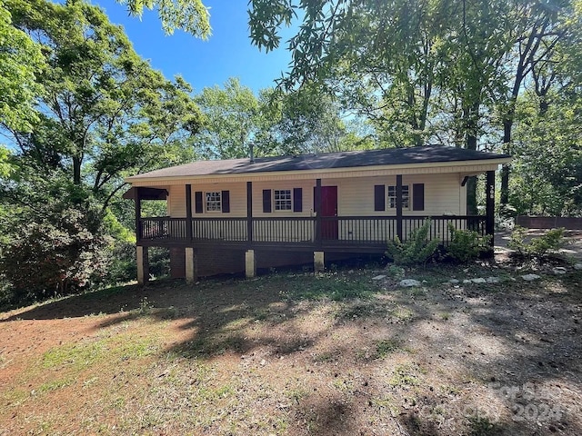 view of ranch-style house