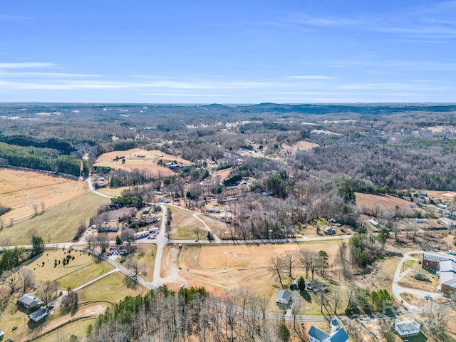 drone / aerial view featuring a rural view