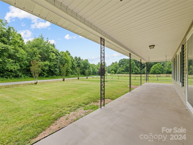 view of patio with covered porch