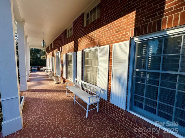 view of patio / terrace with a porch