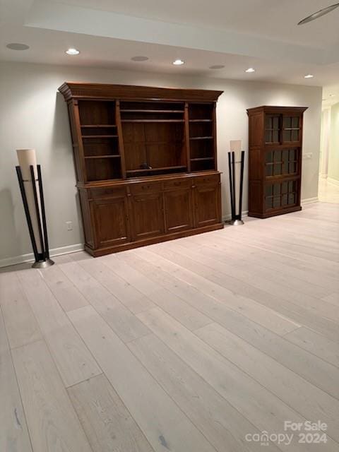 interior space featuring light wood-type flooring