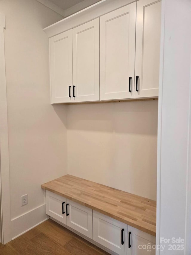 mudroom featuring hardwood / wood-style flooring